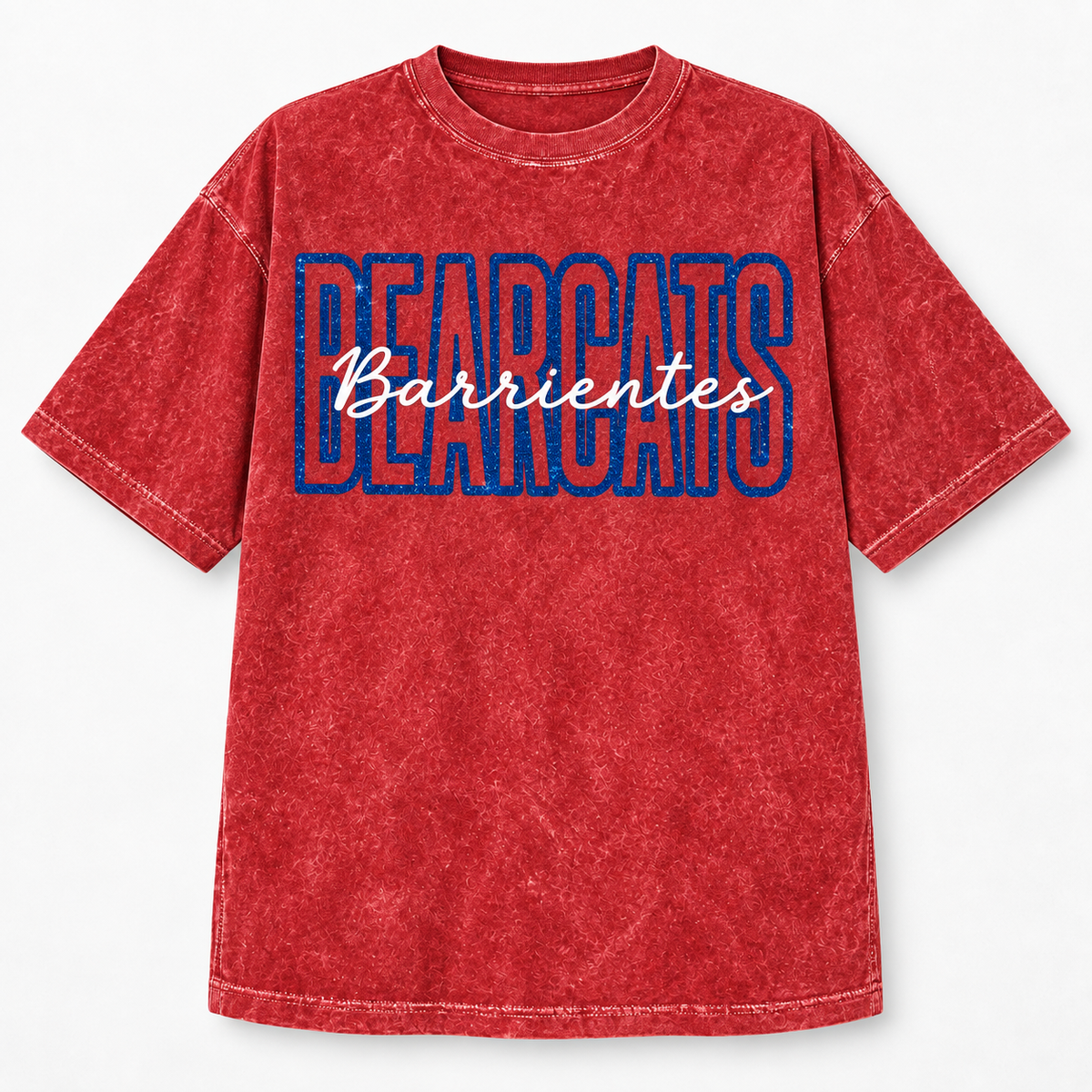 School Mascot Oversized Tee (Acid Washed)