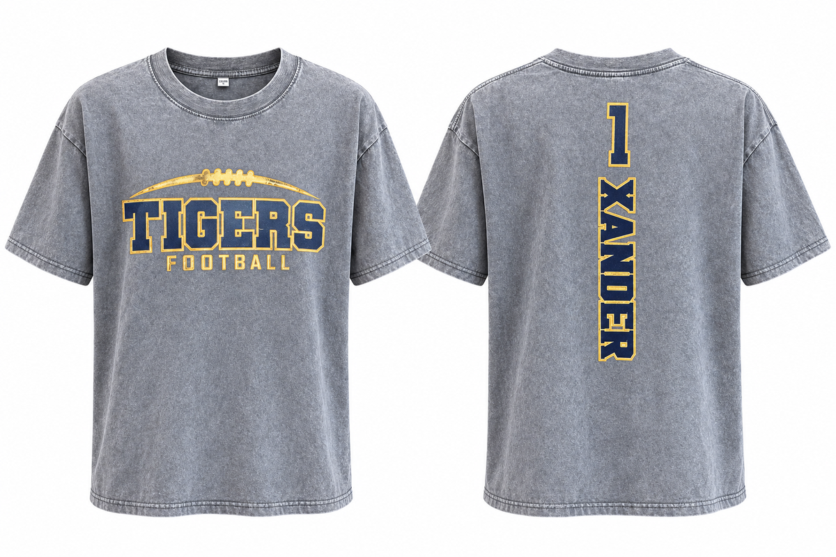 Tigers Football oversized Tee