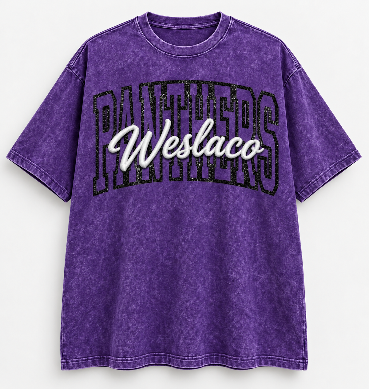 School Mascot Oversized Tee (Acid Washed)