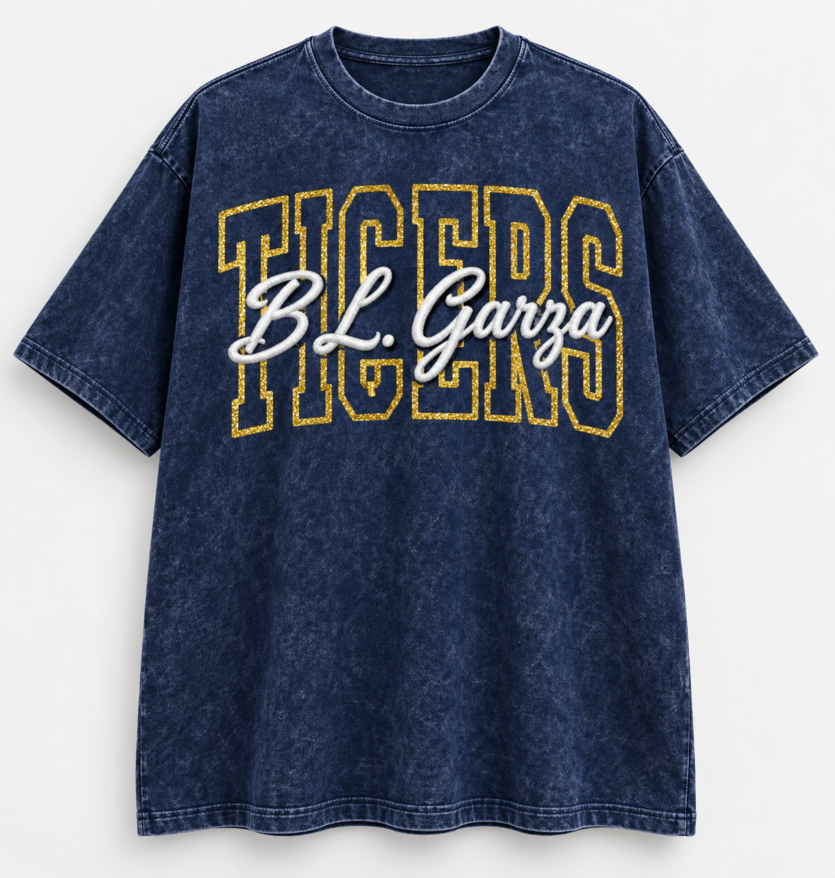 School Mascot Oversized Tee (Acid Washed)