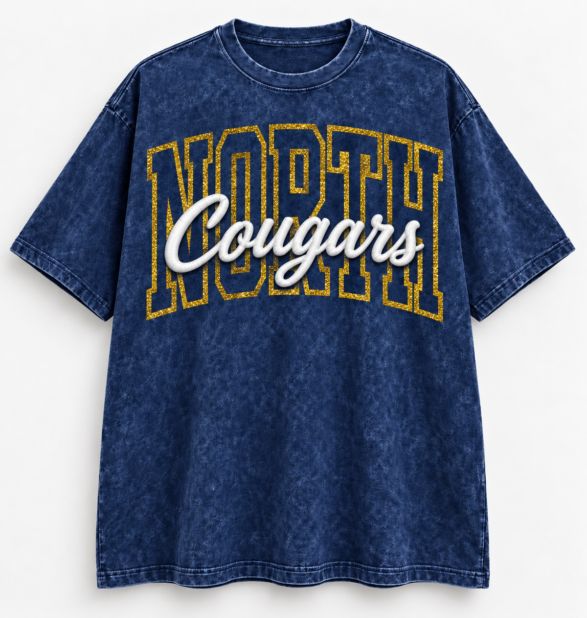 School Mascot Oversized Tee (Acid Washed)