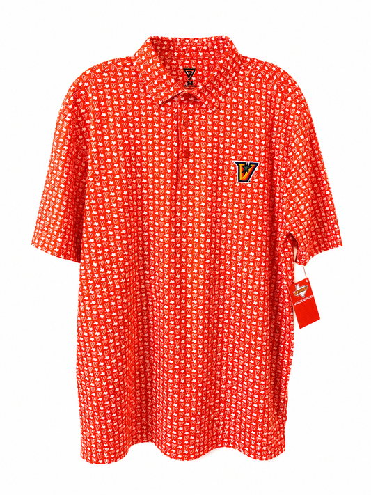 UTRGV All Print Orange Polo