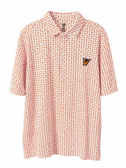 UTRGV All Print White Polo