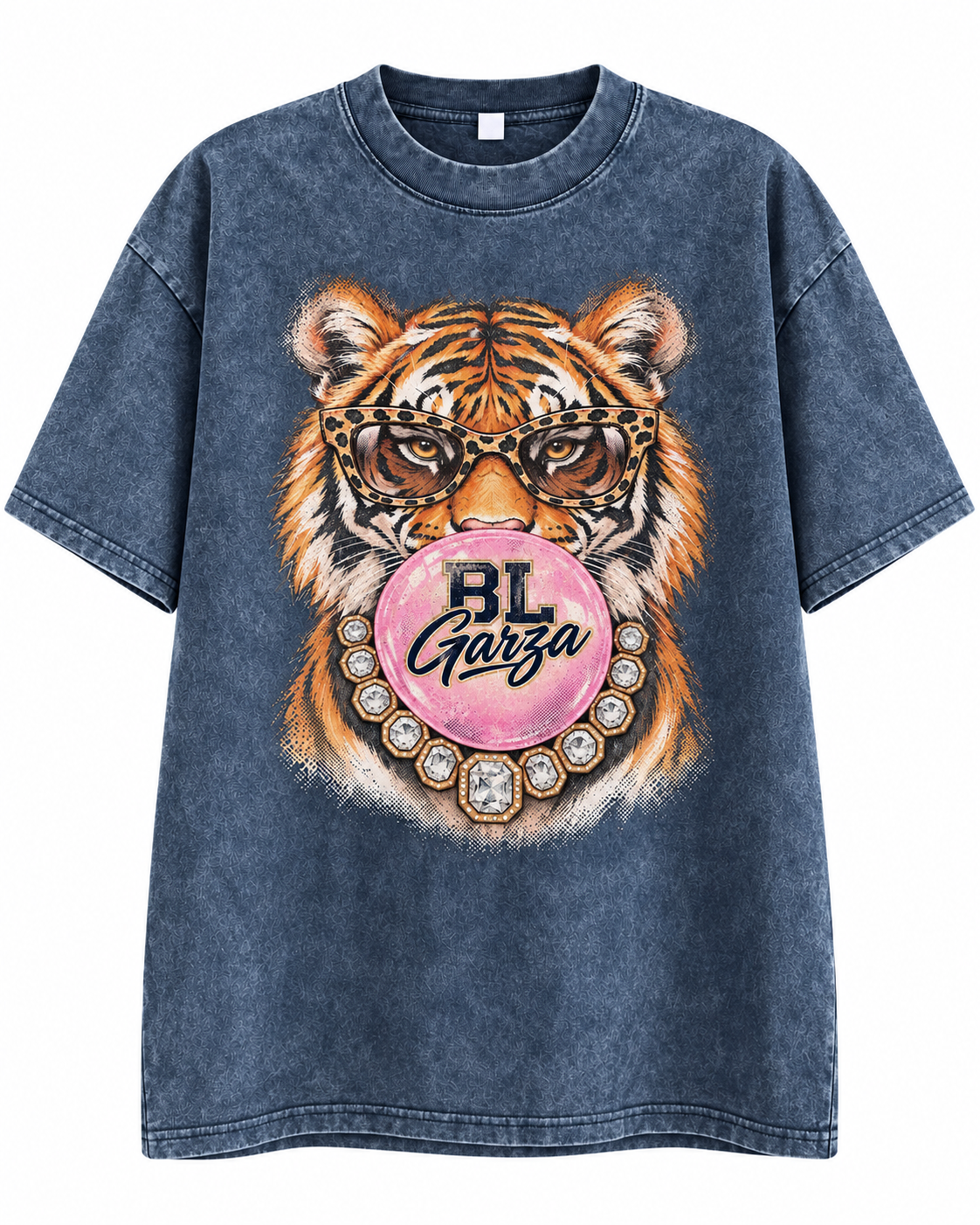 Gameday Glam Tiger Tee (Navy)