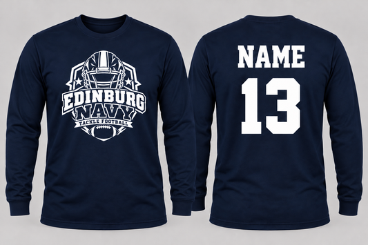 Edinburg Navy Tackle Team Long Sleeve